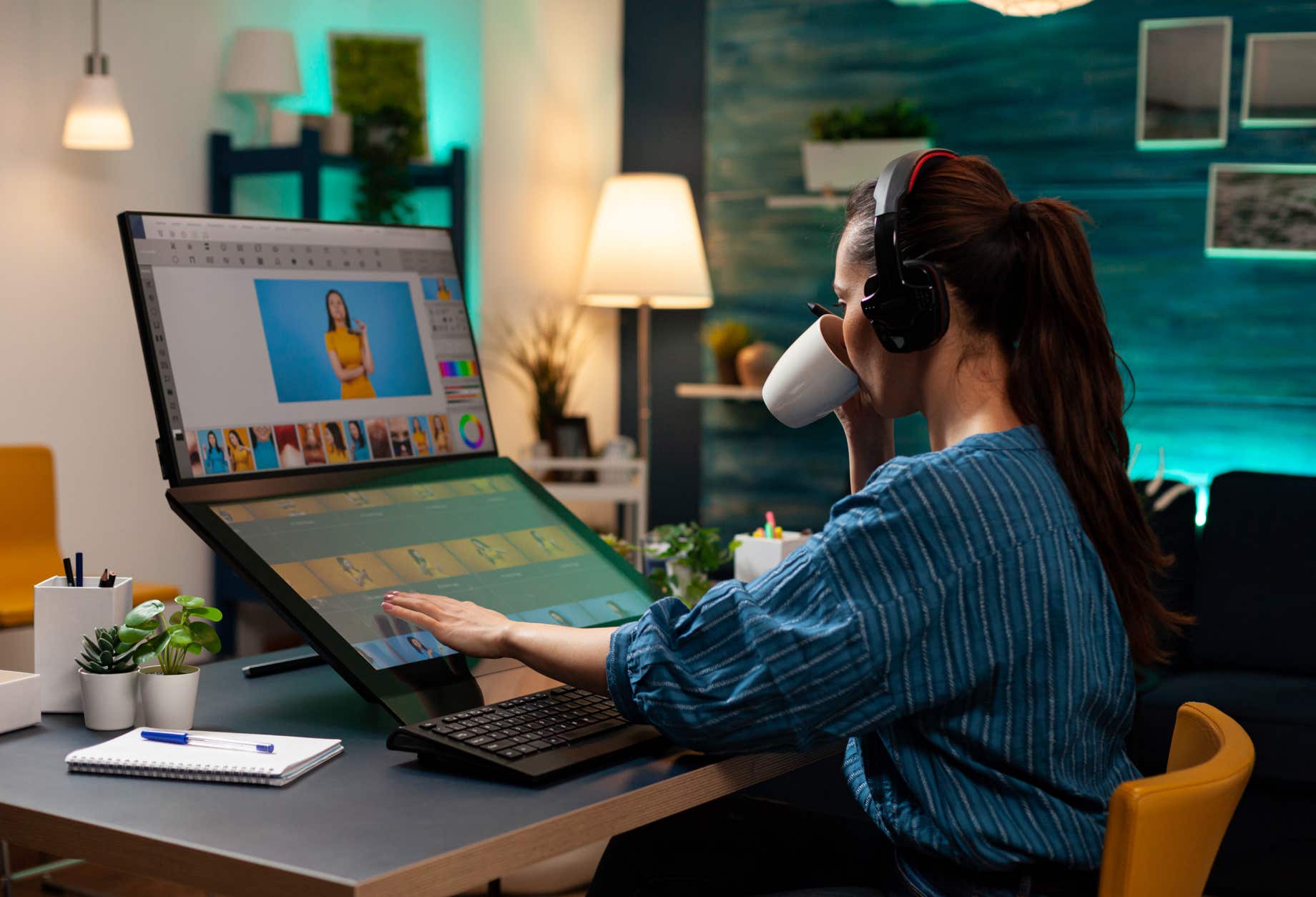 WubSites graphic designer developing a unique logo for an Ethiopian import/export business.