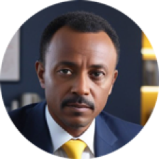 Confident Ethiopian entrepreneur happy about his successful e-commerce website designed by WubSites.