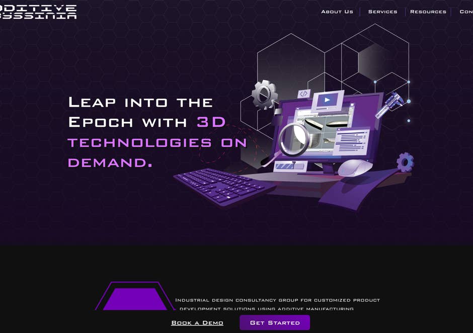 Modern and intuitive website design showcasing Add Abyssinia's CRM and file handling system, developed by WubSites to streamline client communication and document management.
